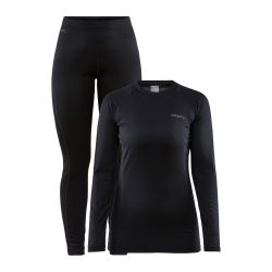 Craft CORE WARM BASELAYER SET W, donji veš žensko set, crna