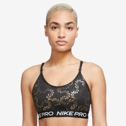 Nike W NP DF INDY STRPY SPARKLE BRA, ženski prsluk sportski top, crna